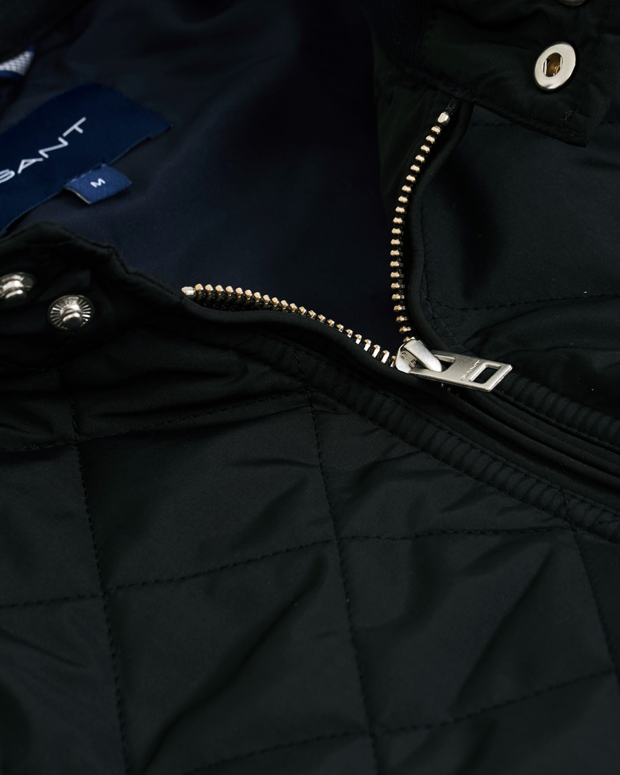 Herr | Jackor | GANT | The Quilted Windcheater Jacket Black