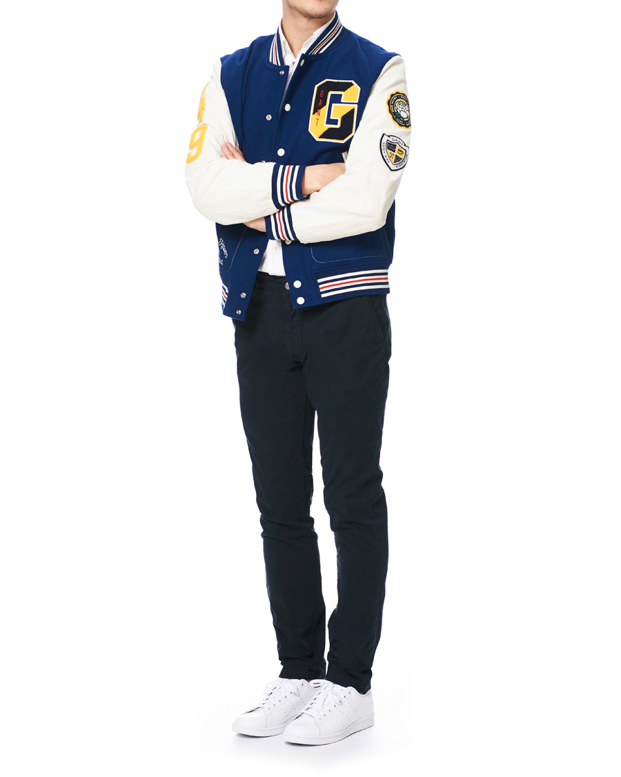 Herr | Jackor | GANT | Spring Varsity Jacket Deep Blue