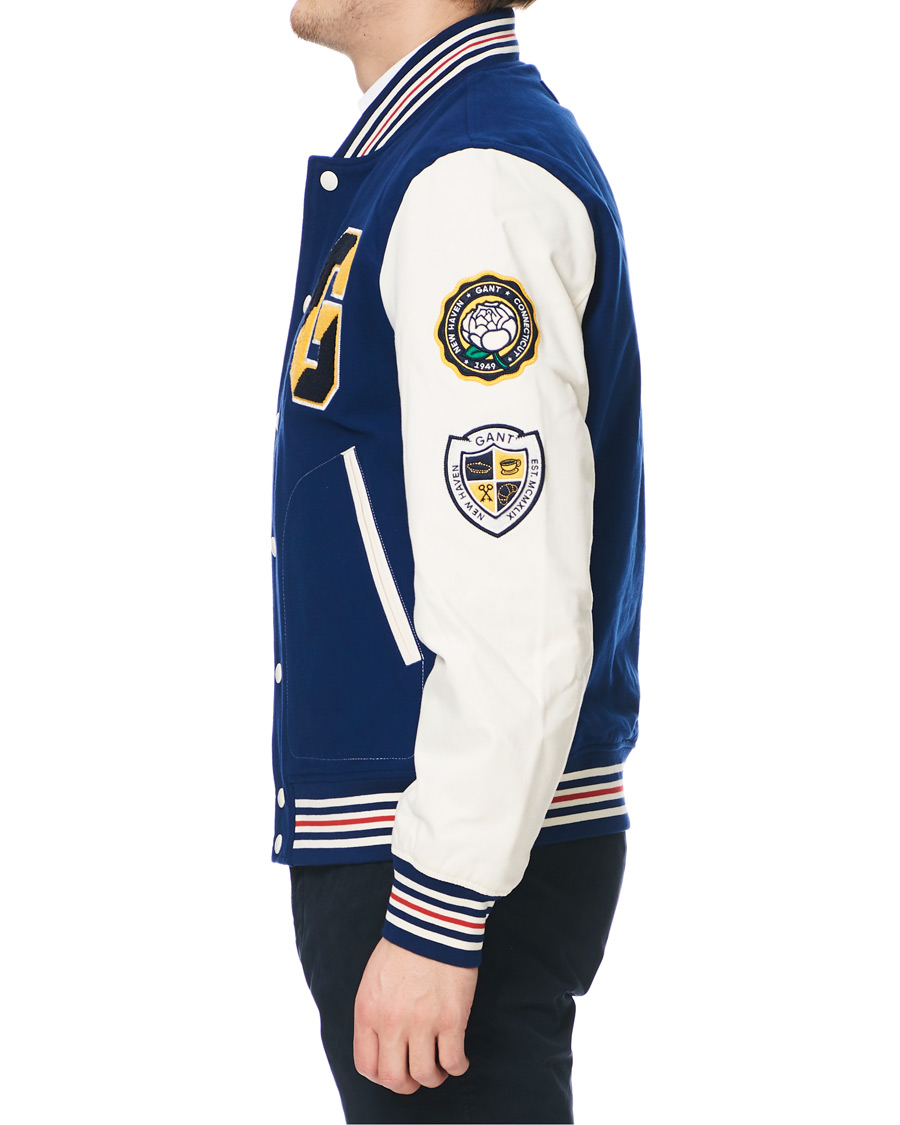 Herr | Jackor | GANT | Spring Varsity Jacket Deep Blue