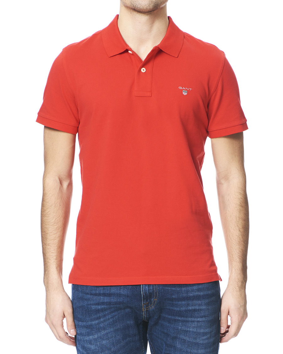 Herr | Pikéer | GANT | The Original Polo Bright Red