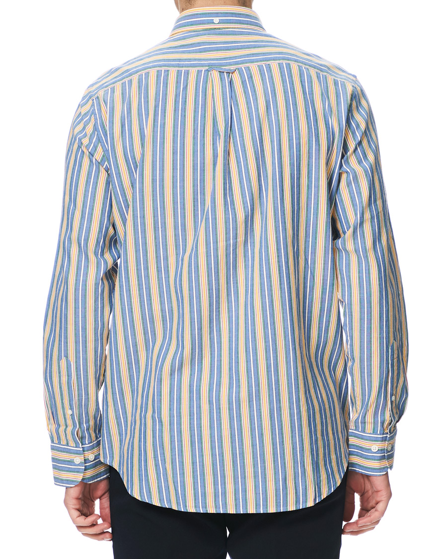 Herr | Skjortor | GANT | Windblown Oxford Stripe Shirt Bright Cobolt