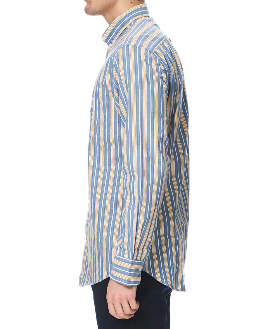 Herr | Skjortor | GANT | Windblown Oxford Stripe Shirt Bright Cobolt