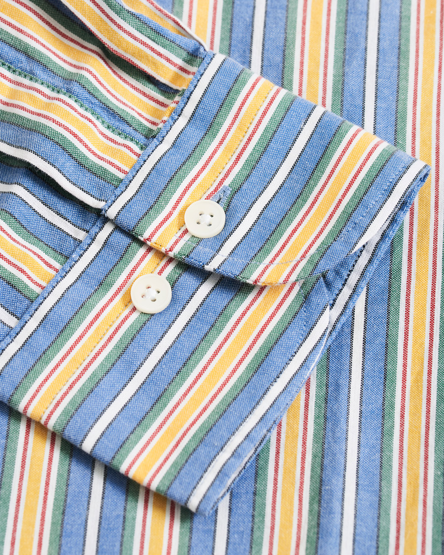 Herr | Skjortor | GANT | Windblown Oxford Stripe Shirt Bright Cobolt