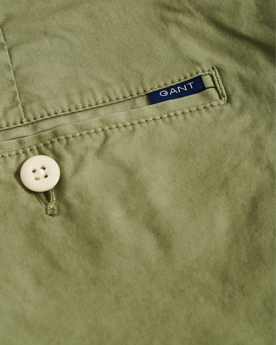 Herr | Shorts | GANT | Regular Sunbleached Shorts Oil Green