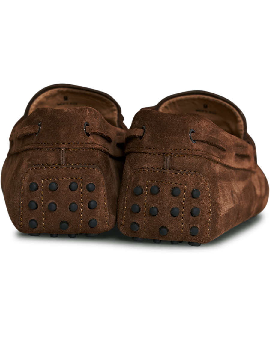 Herr | Tod's Laccetto Gommino Carshoe Light Brown Suede | Tod's | Laccetto Gommino Carshoe Light Brown Suede