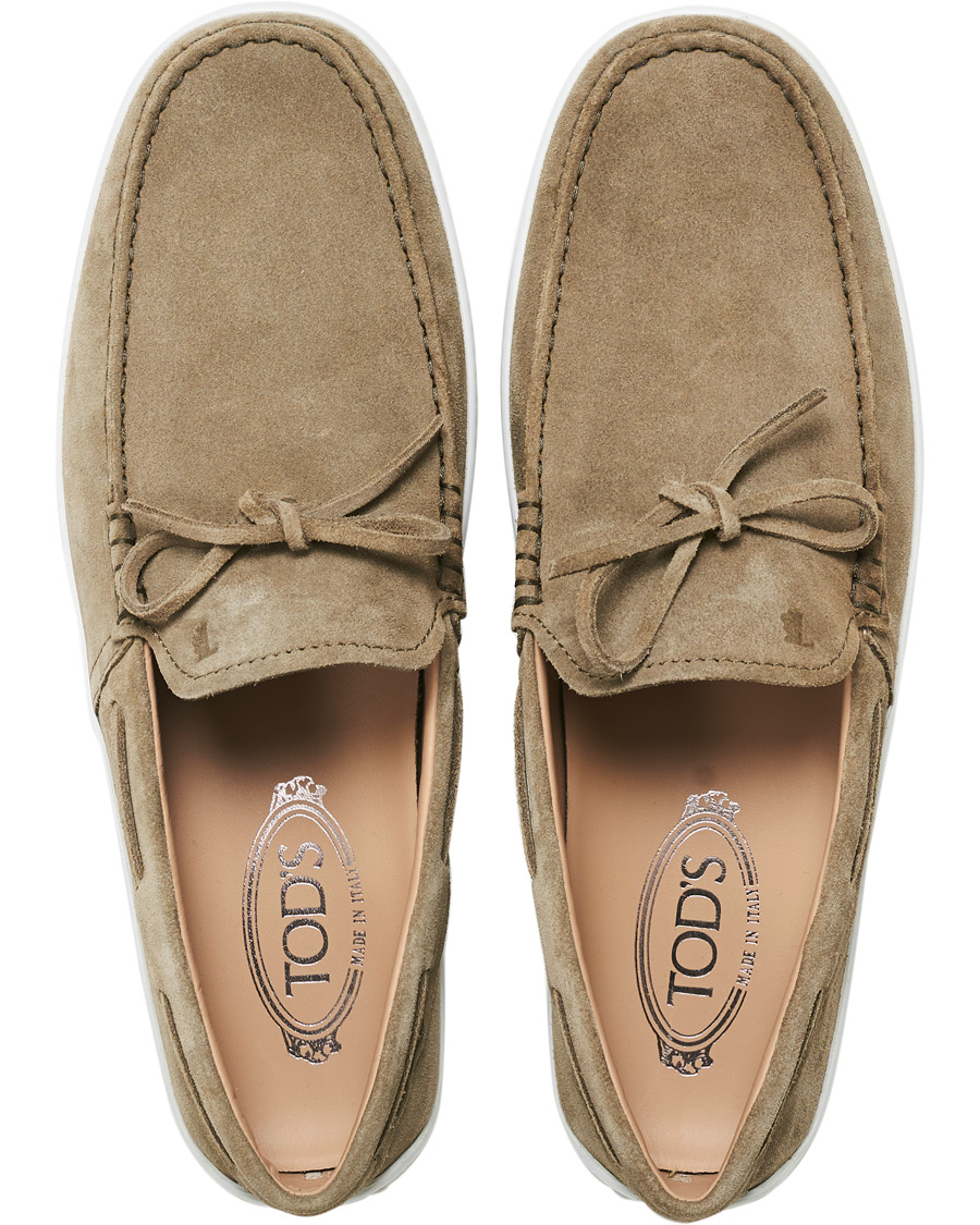 Herr | Tod's Laccetto Loafer Olive Suede | Tod's | Laccetto Loafer Olive Suede