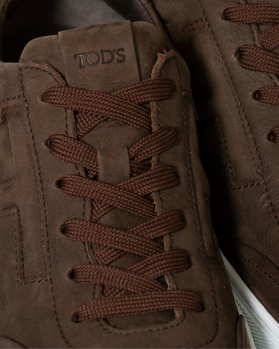 Herr | Tod's Cassetta Sportivo Sneaker Dark Brown Nubuck | Tod's | Cassetta Sportivo Sneaker Dark Brown Nubuck