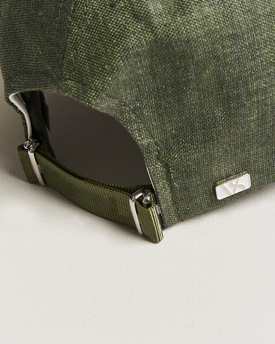 Herr | Hattar & kepsar | Varsity Headwear | Linen Baseball Cap French Olive