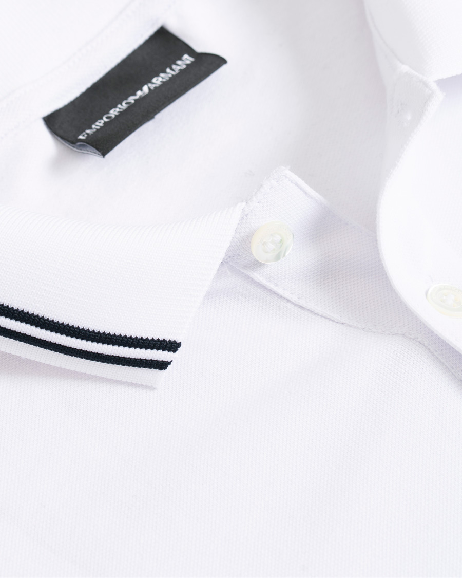 Herr | Tröjor | Emporio Armani | Long Sleeve Polo White
