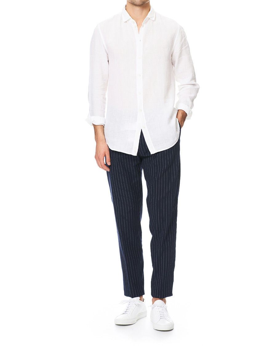 Herr | Skjortor | Emporio Armani | Linen Shirt White