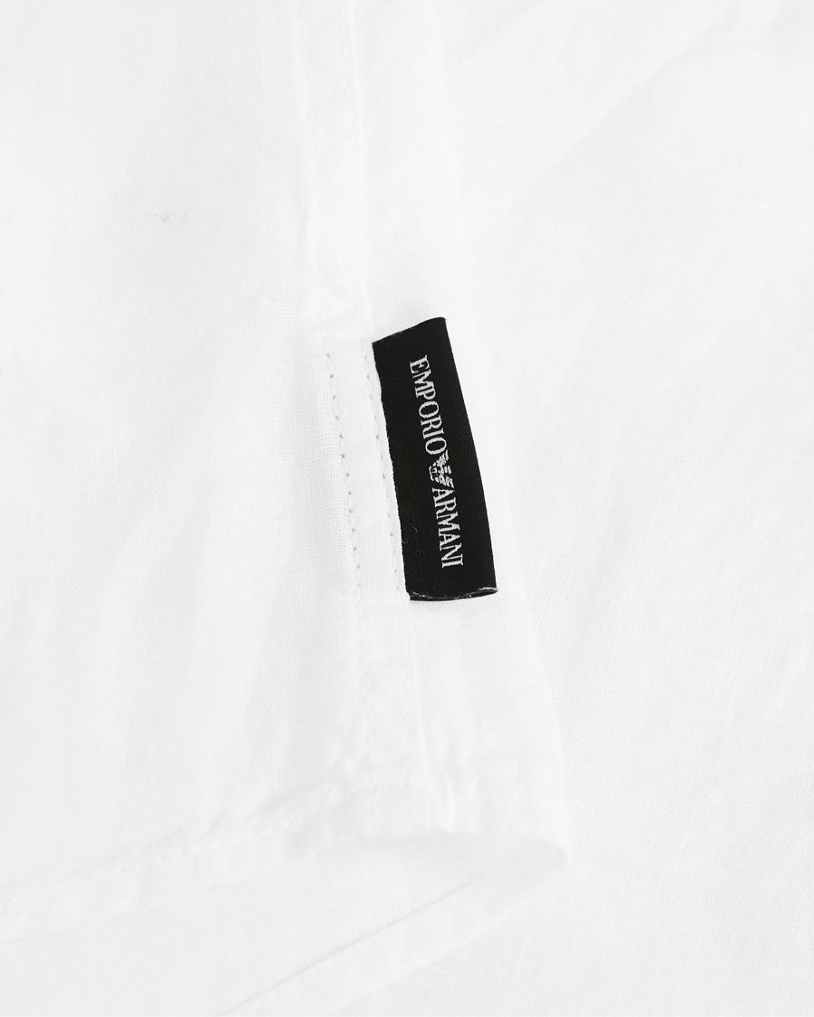 Herr | Skjortor | Emporio Armani | Linen Shirt White