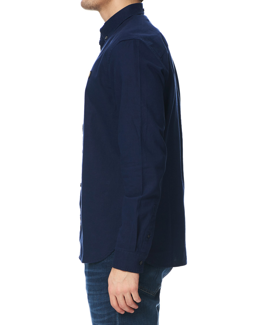Herr | Skjortor | Lyle & Scott | Linen/Cotton Shirt Navy
