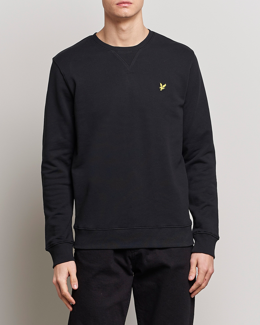 Herr | Kläder | Lyle & Scott | Crew Neck Sweatshirt Jet Black