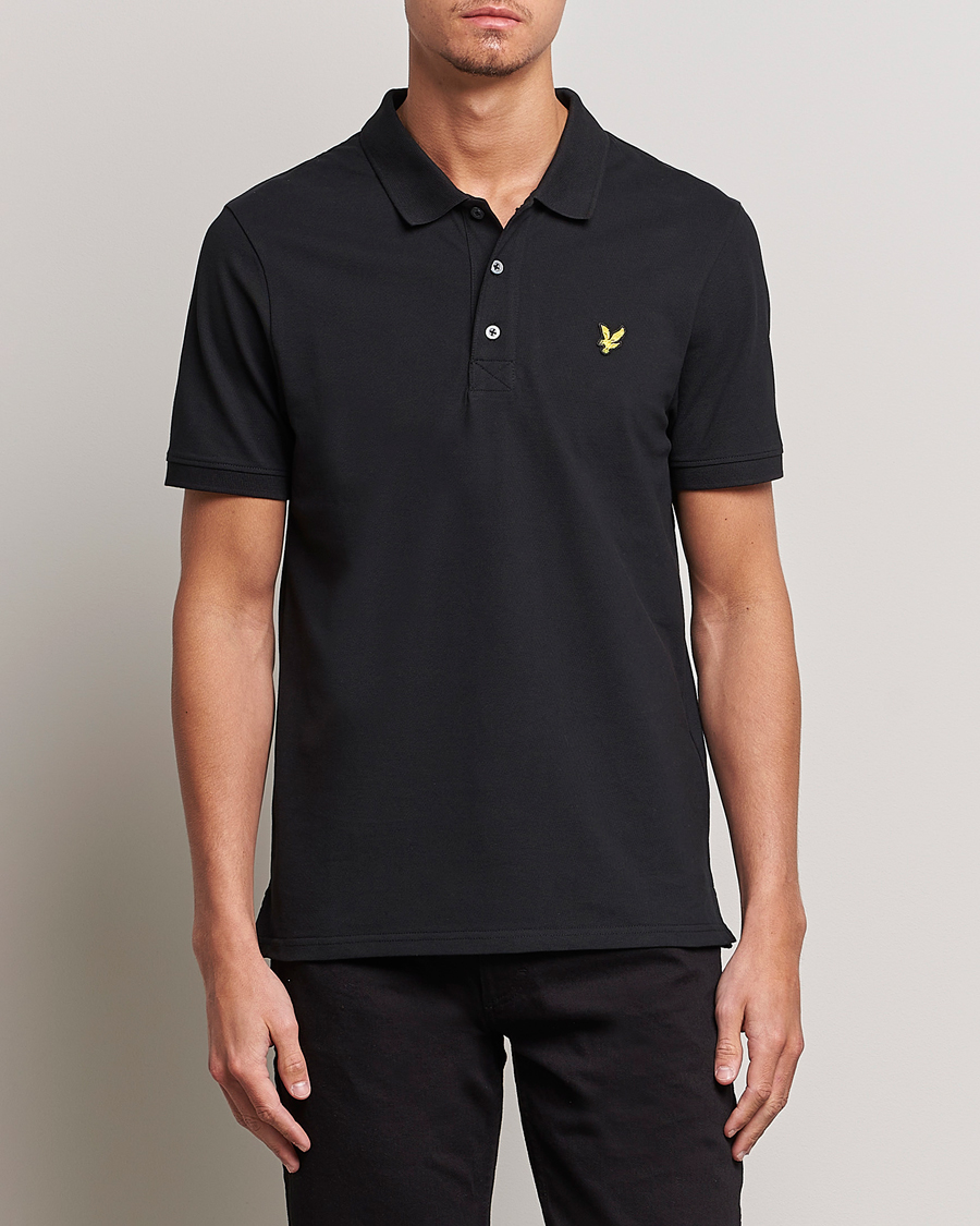 Herr | Kläder | Lyle & Scott | Plain Pique Polo Jet Black