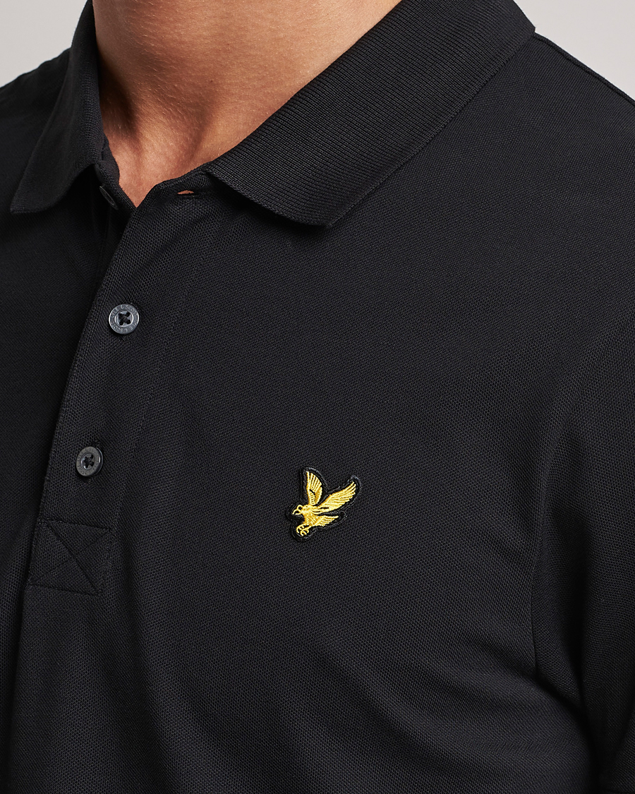 Herr | Pikéer | Lyle & Scott | Plain Pique Polo Jet Black