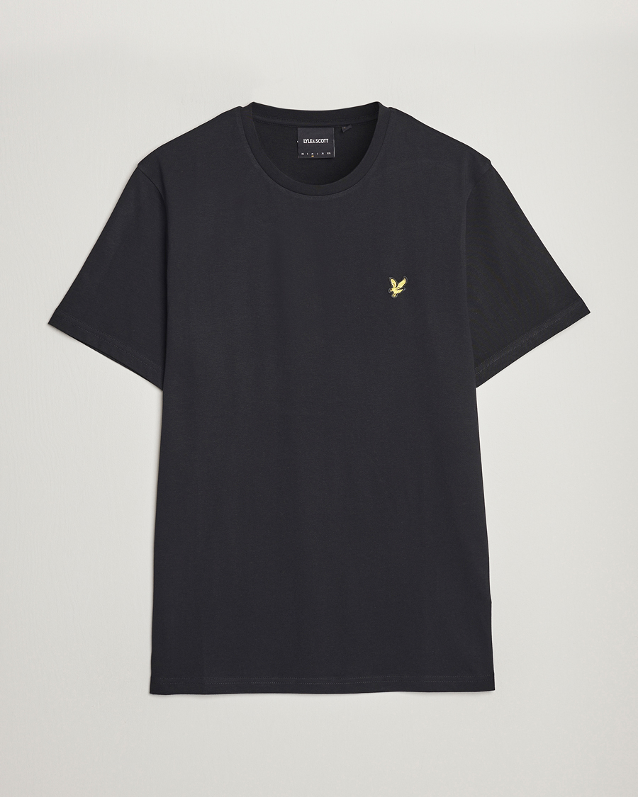Herr | T-Shirts | Lyle & Scott | Crew Neck Organic Cotton T-Shirt Jet Black