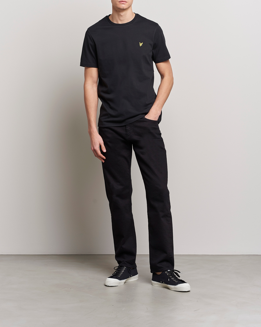Herr | T-Shirts | Lyle & Scott | Crew Neck Organic Cotton T-Shirt Jet Black