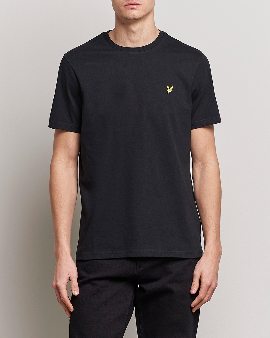 Herr | Kortärmade t-shirts | Lyle & Scott | Crew Neck Organic Cotton T-Shirt Jet Black