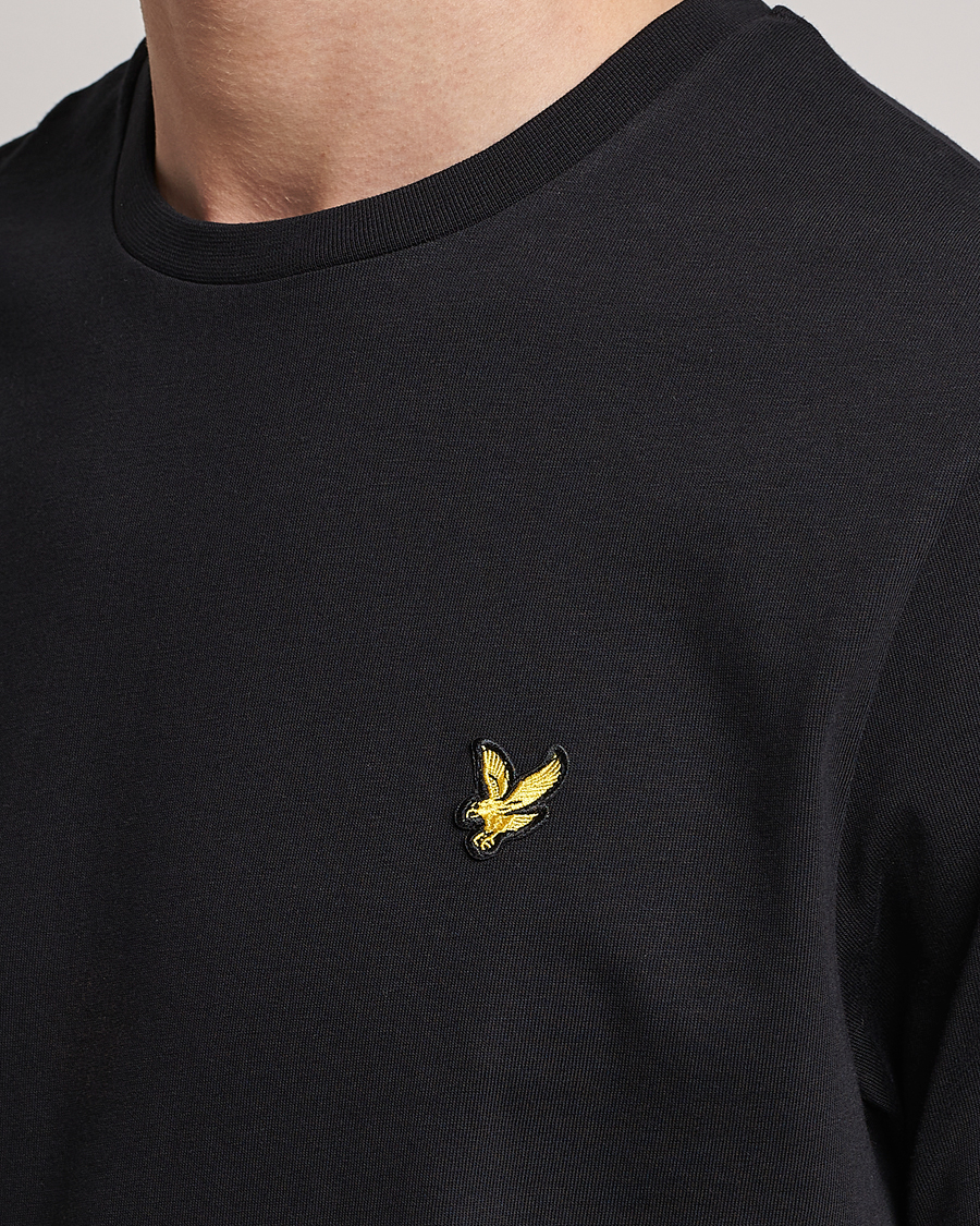 Herr | T-Shirts | Lyle & Scott | Crew Neck Organic Cotton T-Shirt Jet Black