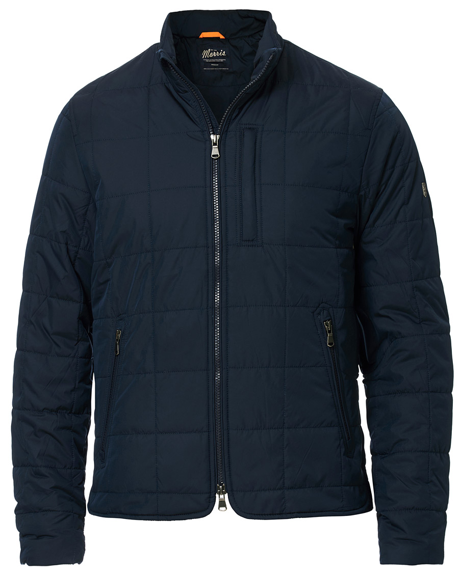 Herr | Jackor | Morris | Quilted Crew Jacket Navy