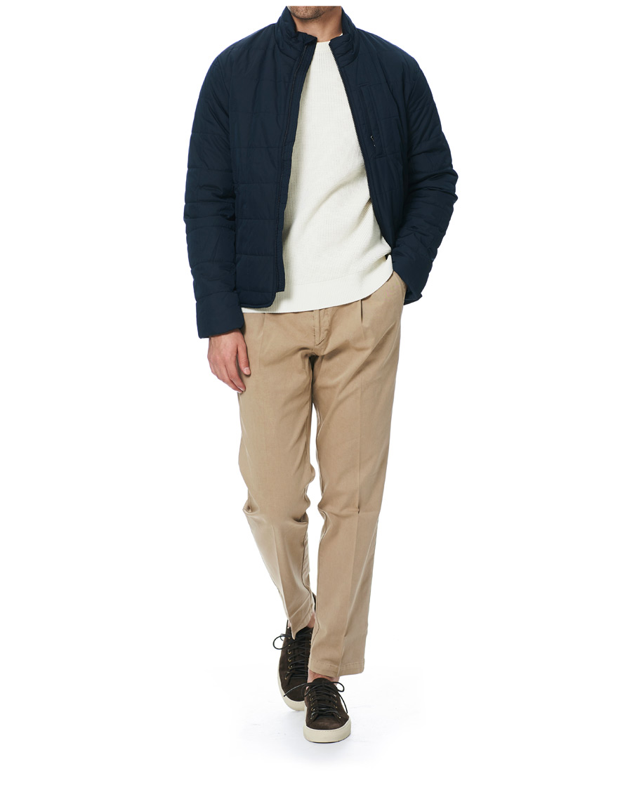 Herr | Jackor | Morris | Quilted Crew Jacket Navy