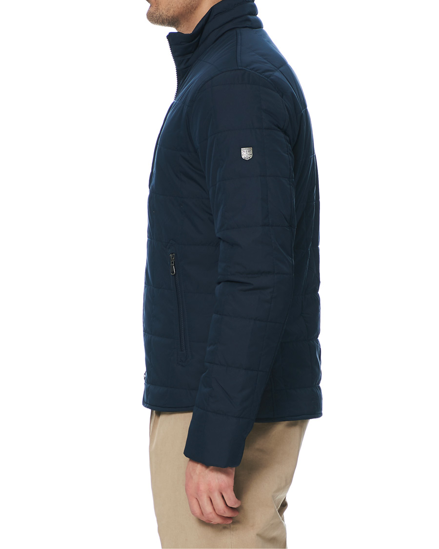 Herr | Jackor | Morris | Quilted Crew Jacket Navy