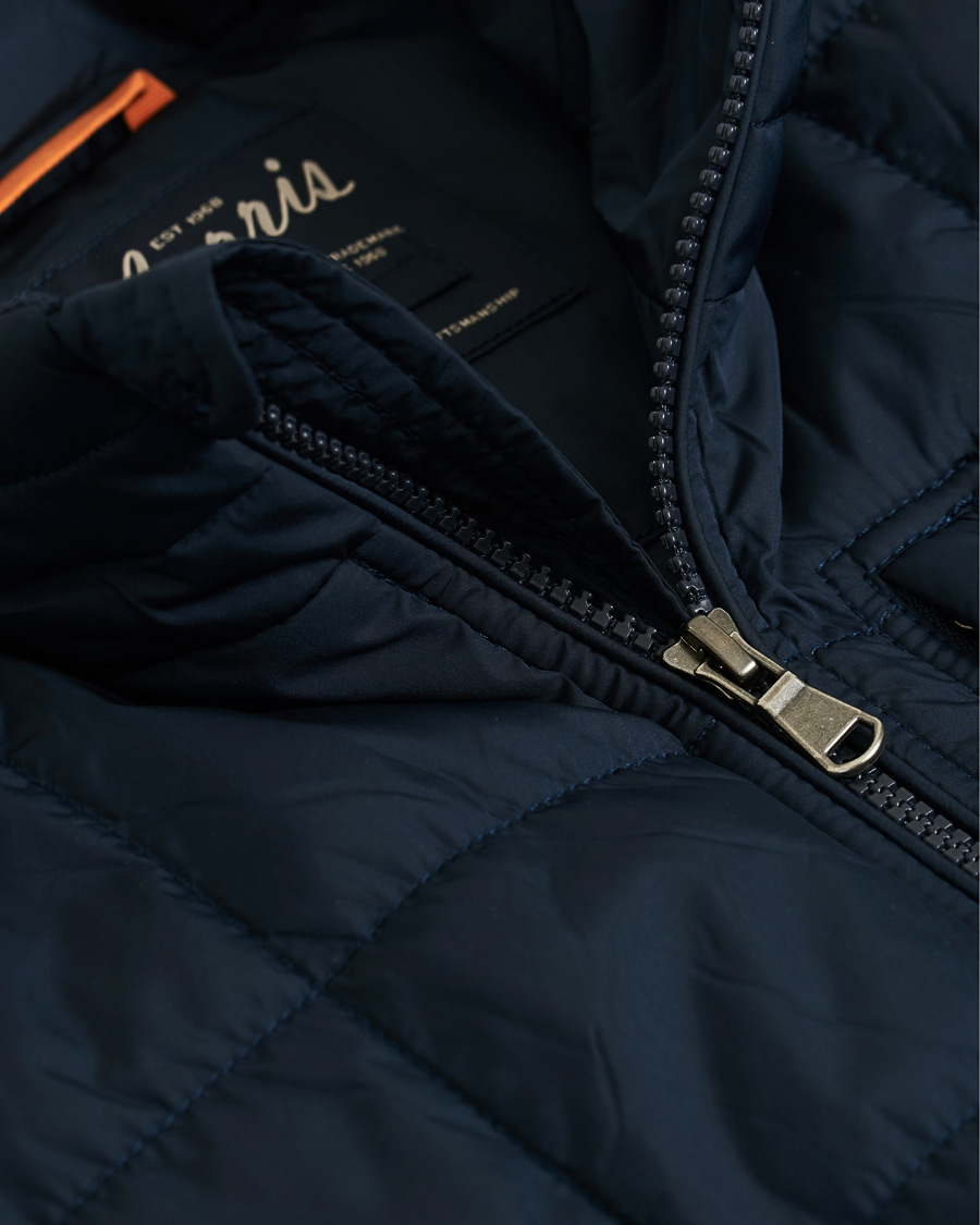 Herr | Jackor | Morris | Quilted Crew Vest Navy