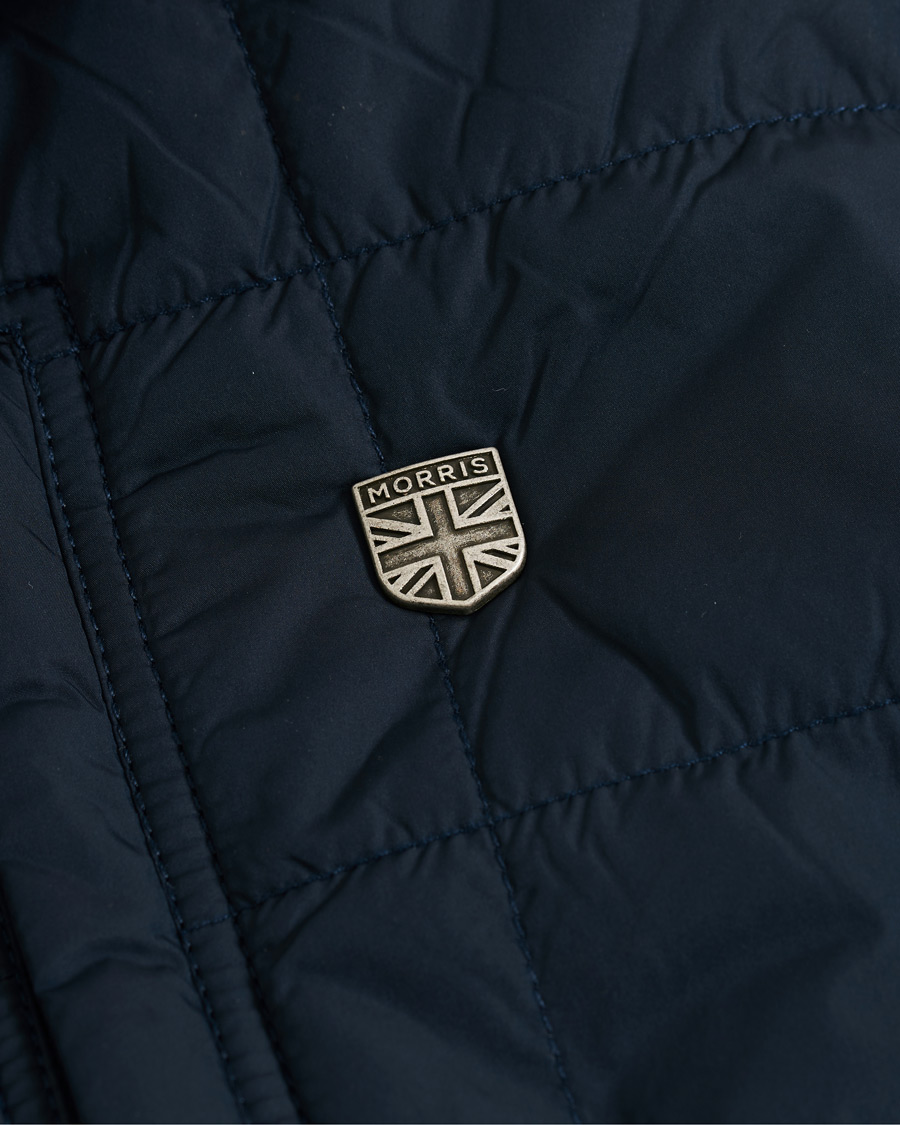Herr | Jackor | Morris | Quilted Crew Vest Navy