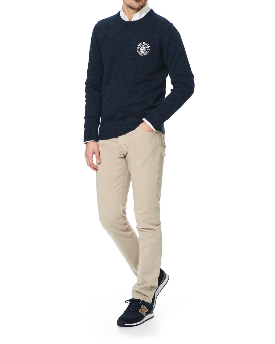 Herr | Tröjor | Morris | Leron Knitted O-Neck Navy