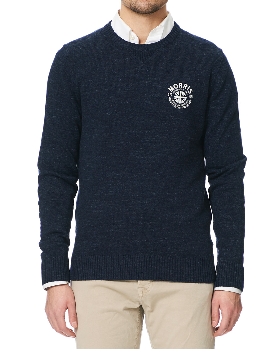 Herr | Tröjor | Morris | Leron Knitted O-Neck Navy
