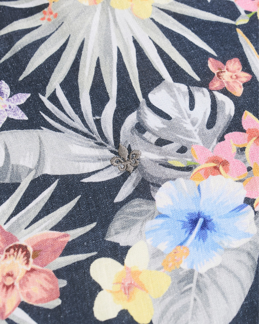 Herr | Skjortor | Morris | Harvey Printed Flower Button Down Shirt Navy
