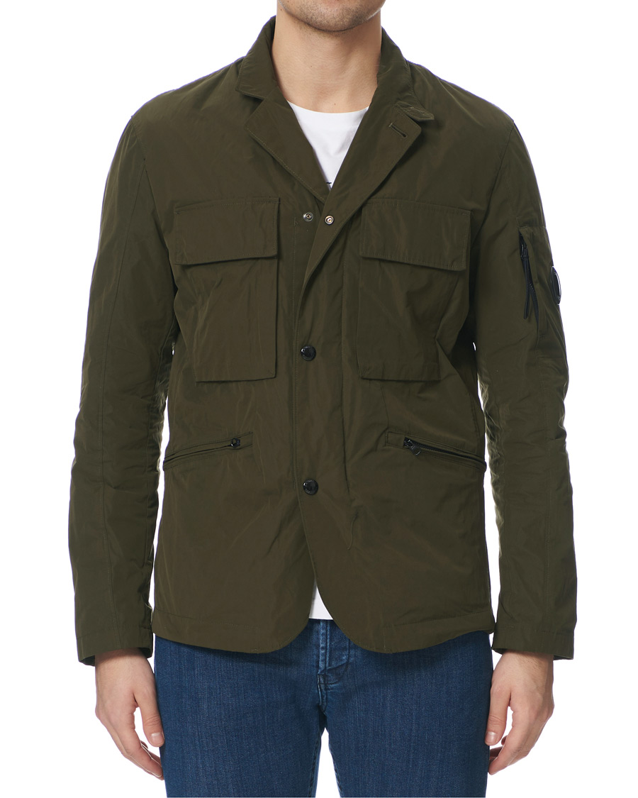 Herr | Jackor | C.P. Company | Memri Lens Blazer Jacket Dark Green