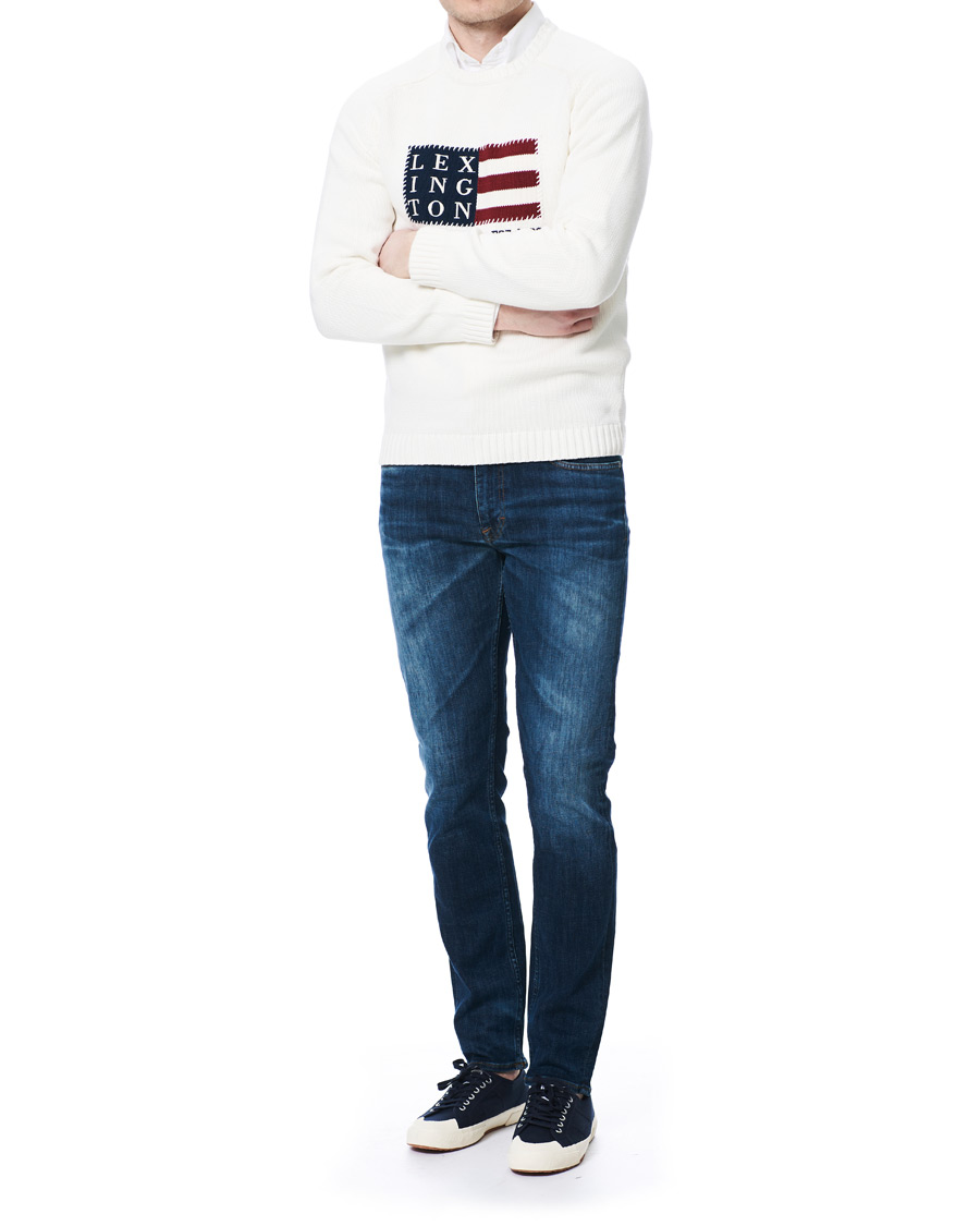 Herr | Jeans | Tiger of Sweden Jeans | Leon Super Stretch Top Jeans Medium Blue