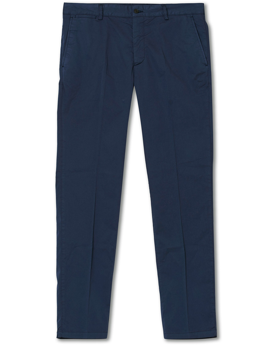 Herr | Byxor | Tiger of Sweden | Truman Satin Chinos Navy