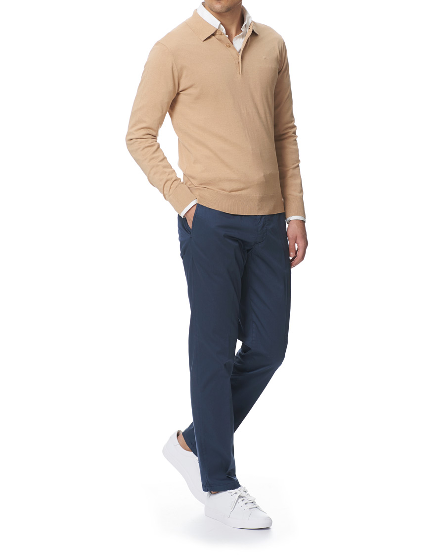 Herr | Byxor | Tiger of Sweden | Truman Satin Chinos Navy