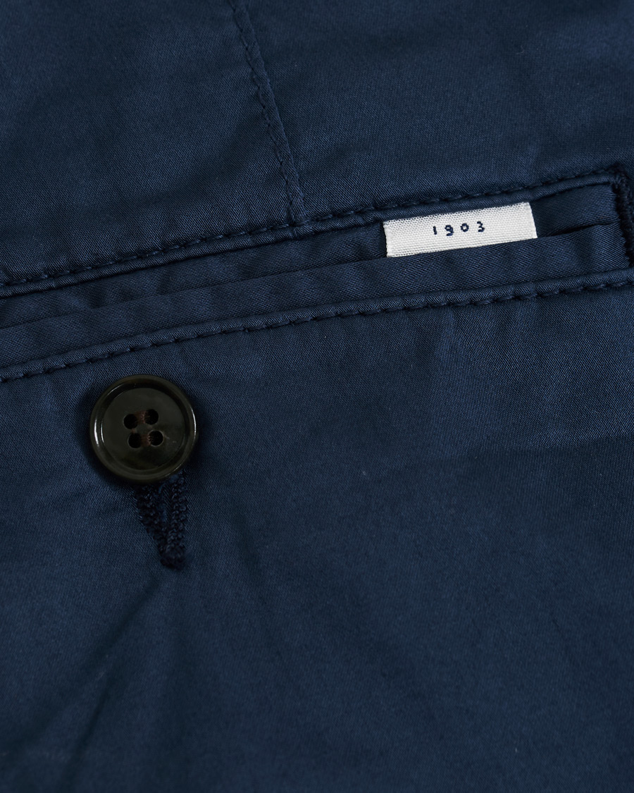 Herr | Byxor | Tiger of Sweden | Truman Satin Chinos Navy