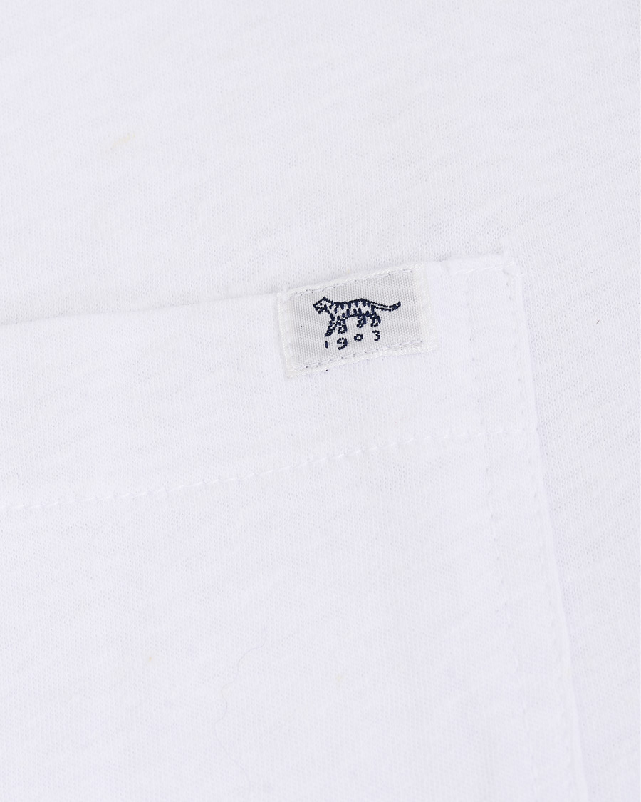 Herr | T-Shirts | Tiger of Sweden | Didelot Linen Pocket Crew Neck Tee White