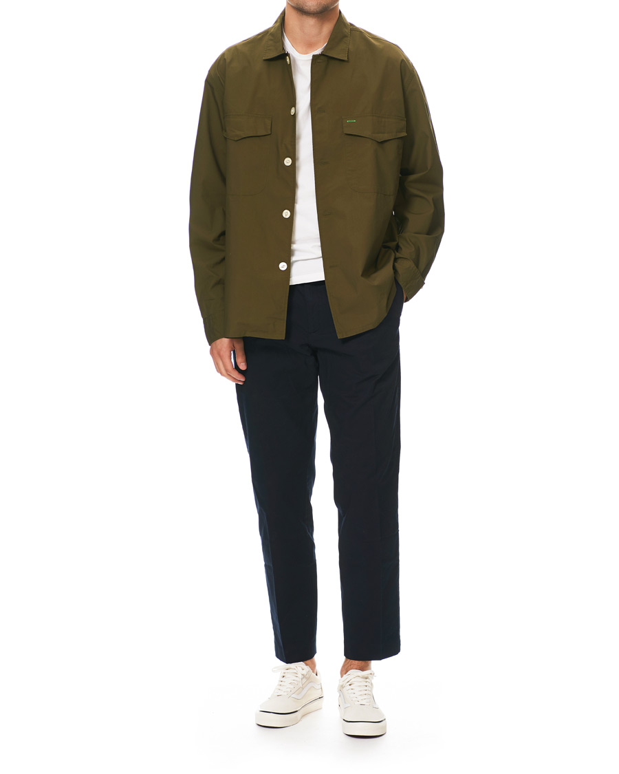 Herr | Skjortor | Tommy Hilfiger | Officer Overshirt Army Green