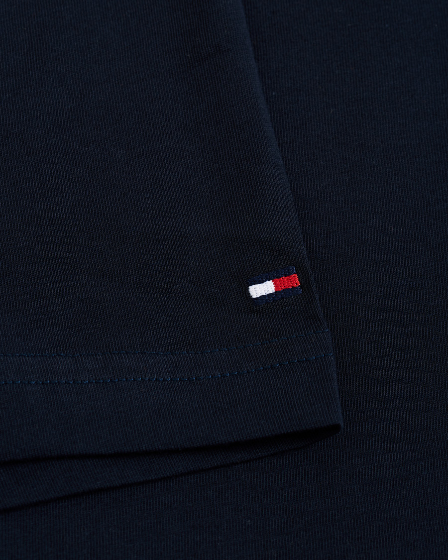 Herr | T-Shirts | Tommy Hilfiger | Organic Cotton Stripe Crew Neck Tee Desert Sky