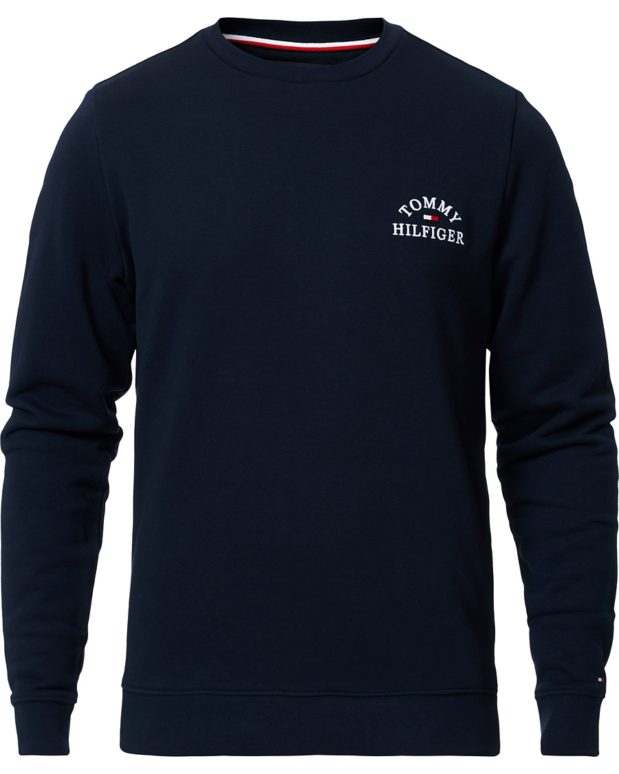 Herr | Tröjor | Tommy Hilfiger | Embroidered Crew Neck Sweatshirt Desert Sky