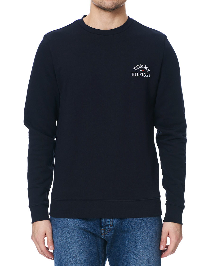 Herr | Tröjor | Tommy Hilfiger | Embroidered Crew Neck Sweatshirt Desert Sky