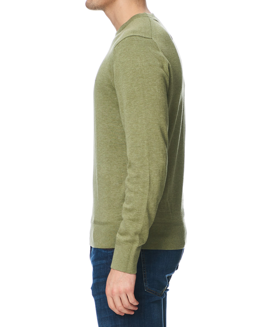 Herr | Tröjor | Tommy Hilfiger | Organic Cotton/Silk Crew Neck Pullover Faded Olive