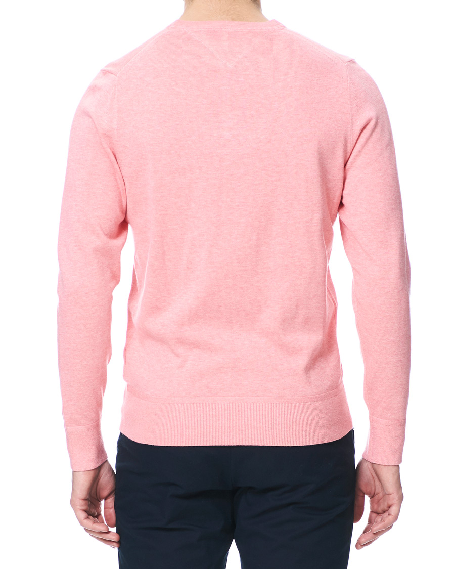 Herr | Tröjor | Tommy Hilfiger | Organic Cotton/Silk Crew Neck Pullover Pink Grapefruit