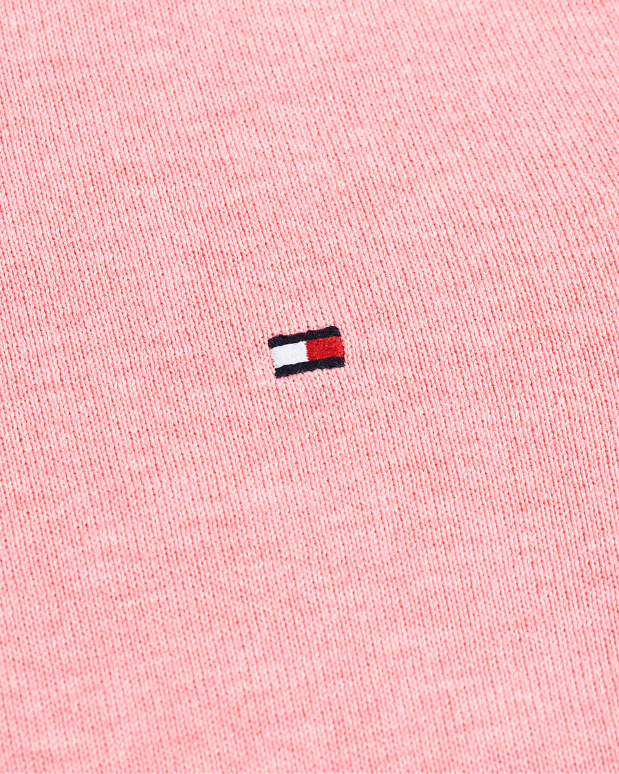 Herr | Tröjor | Tommy Hilfiger | Organic Cotton/Silk Crew Neck Pullover Pink Grapefruit