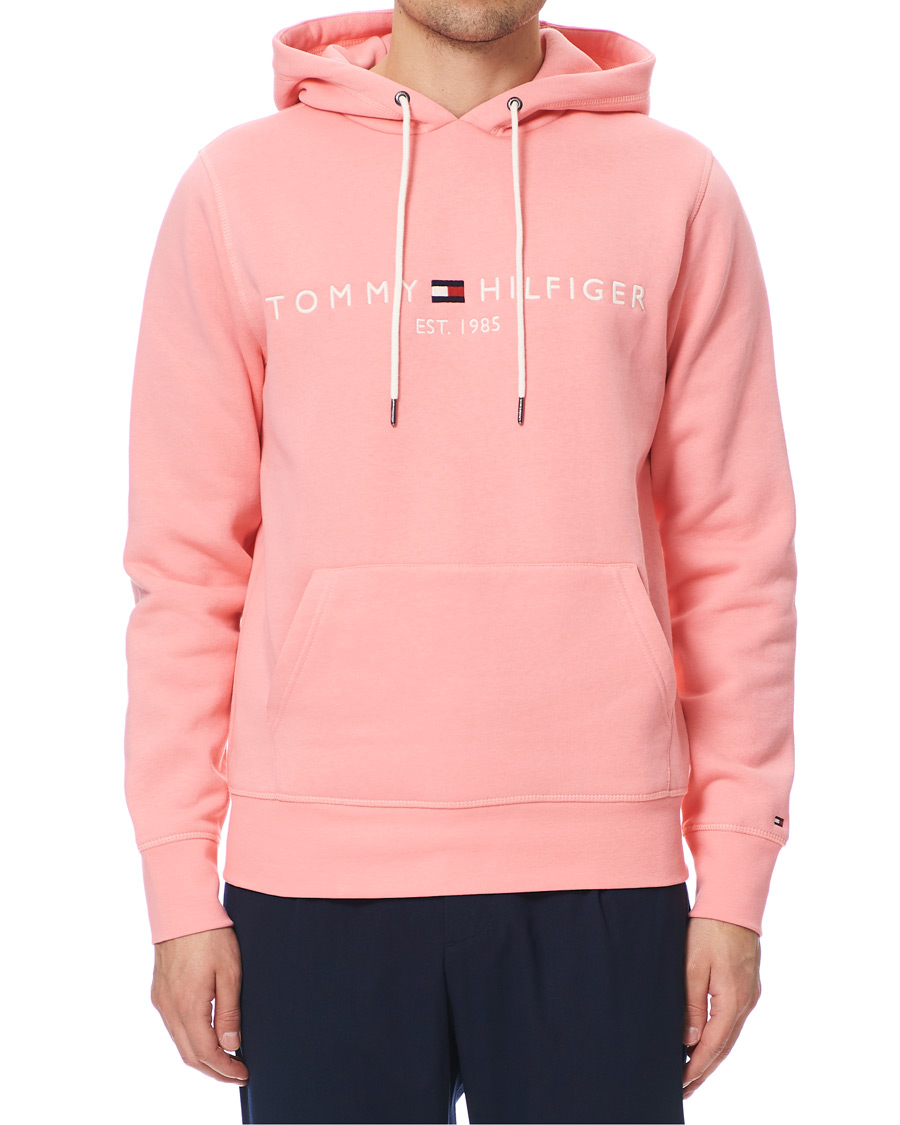 Herr | Tröjor | Tommy Hilfiger | Logo Hoodie Pink Grapefruit