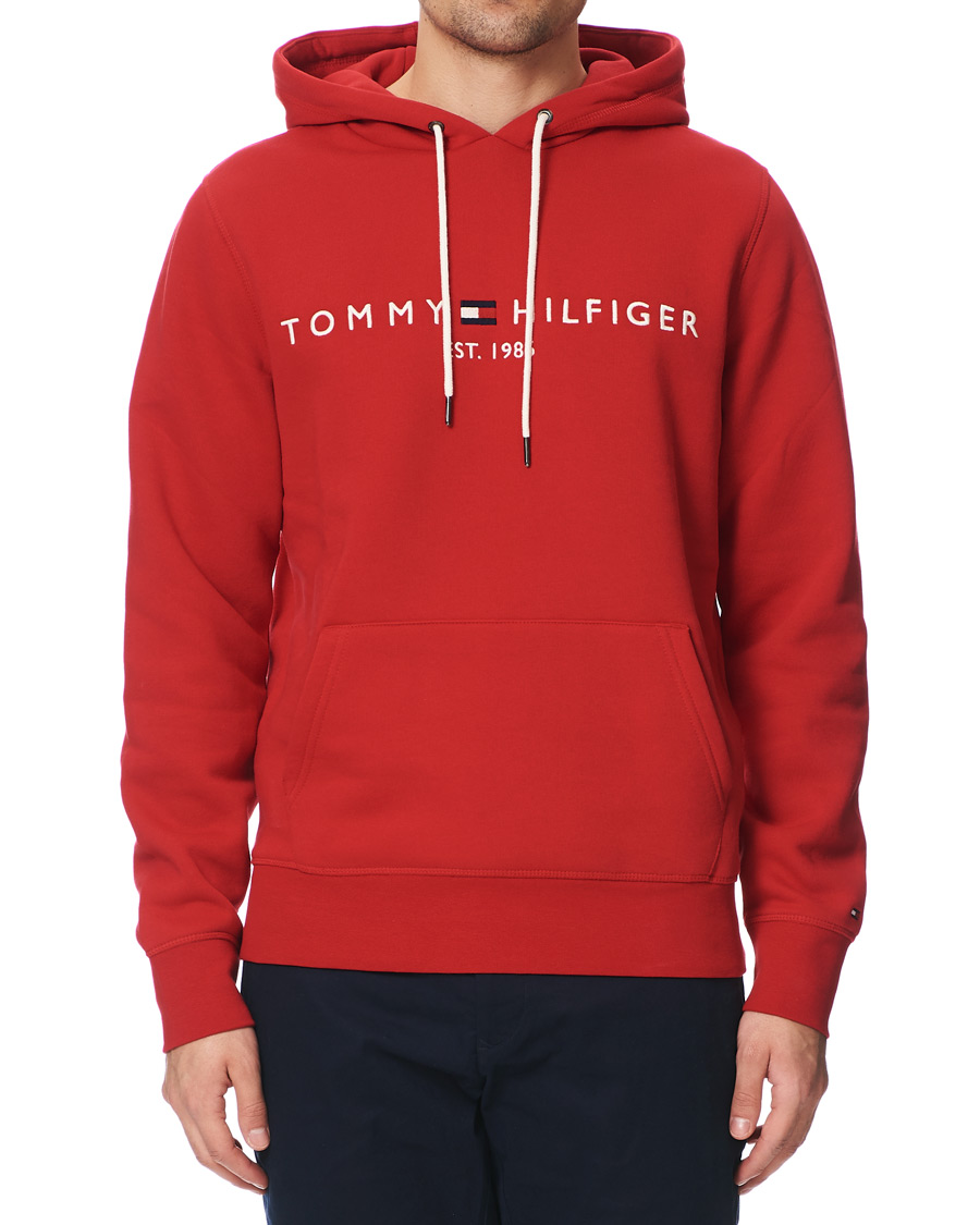 Herr | Tröjor | Tommy Hilfiger | Logo Hoodie Primary Red