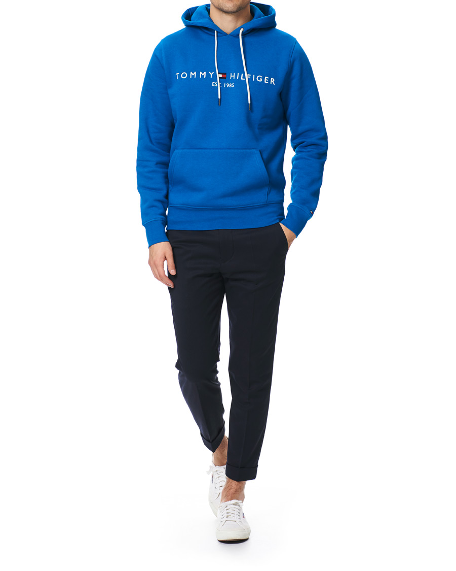 Herr | Tröjor | Tommy Hilfiger | Logo Hoodie Regatta Blue
