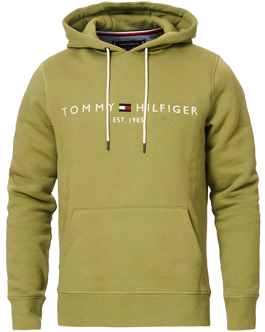 Herr | Tröjor | Tommy Hilfiger | Logo Hoodie Faded Olive