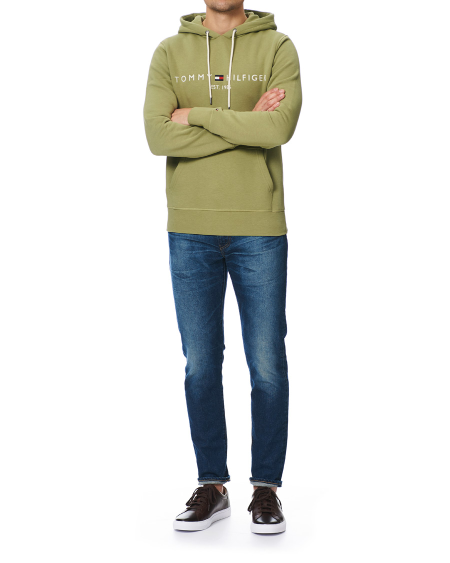 Herr | Tröjor | Tommy Hilfiger | Logo Hoodie Faded Olive