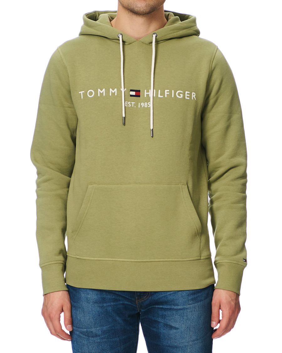 Herr | Tröjor | Tommy Hilfiger | Logo Hoodie Faded Olive